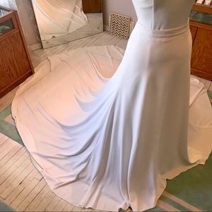 Elegant CREPE Designer Bridal Bridal SKIRT ✨